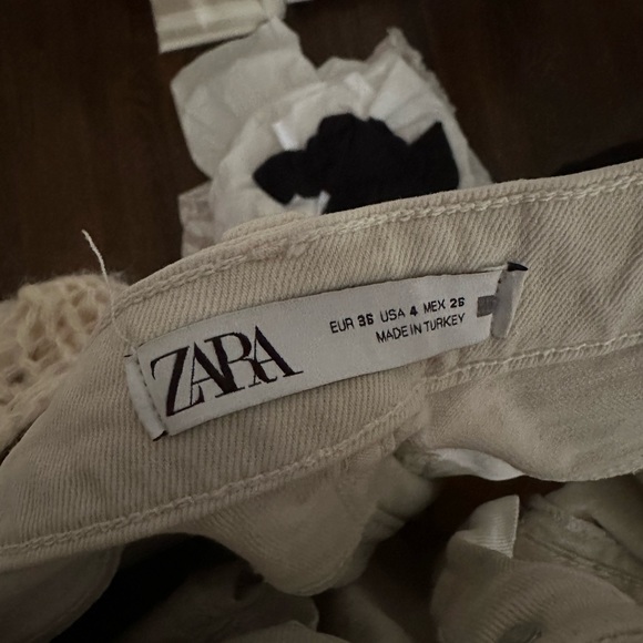 Zara tan/cream pants - Picture 3 of 3